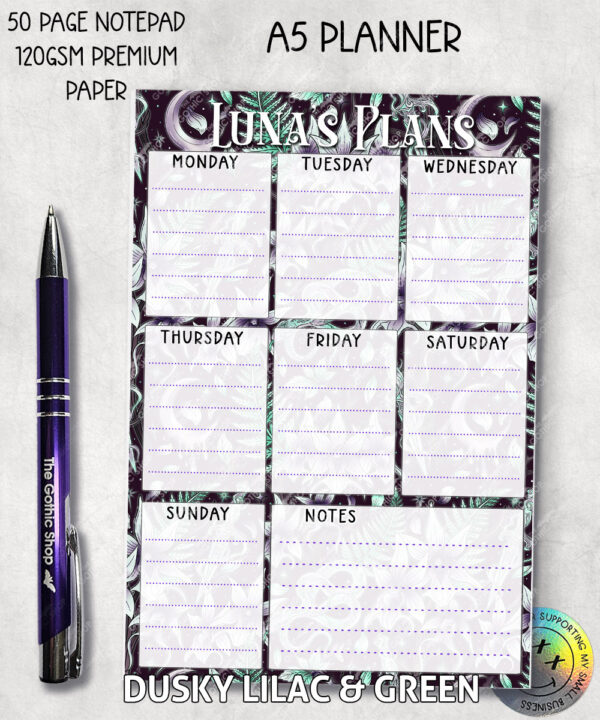 19349 personalised ghost orchid planner notepad 3