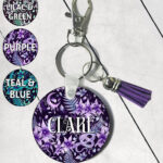 19353 personalised ghost orchid keyring 1
