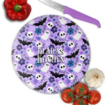 19358 personalised cute gothic print chopping board 1