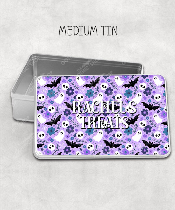 19359 personalised cute gothic print storage tin 4