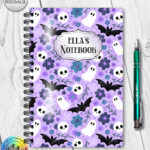 19360 personalised cute gothic print a5 notebook 1