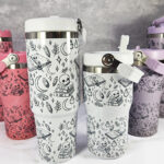 spell books black doodle sketches 20 or 30oz gothic travel tumbler