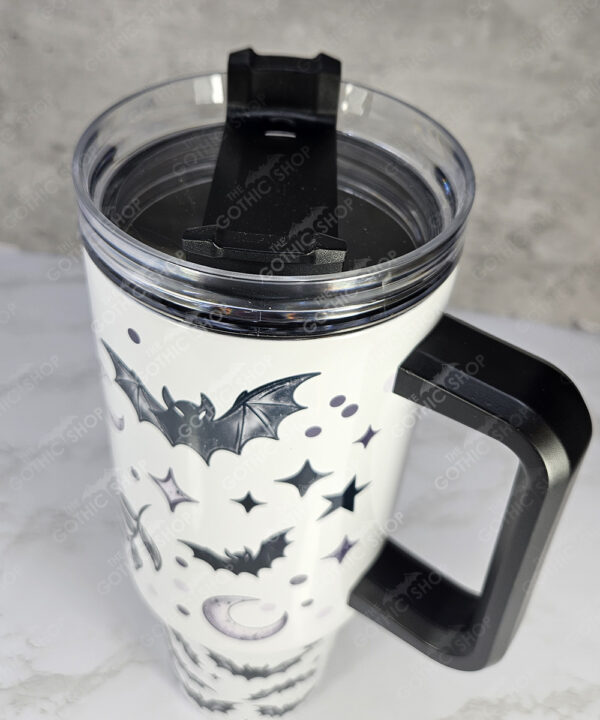 bats & purple moons grungy gothic large 40oz stanley style cup