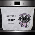 19384 spill the tea bat gothic tea towel 1