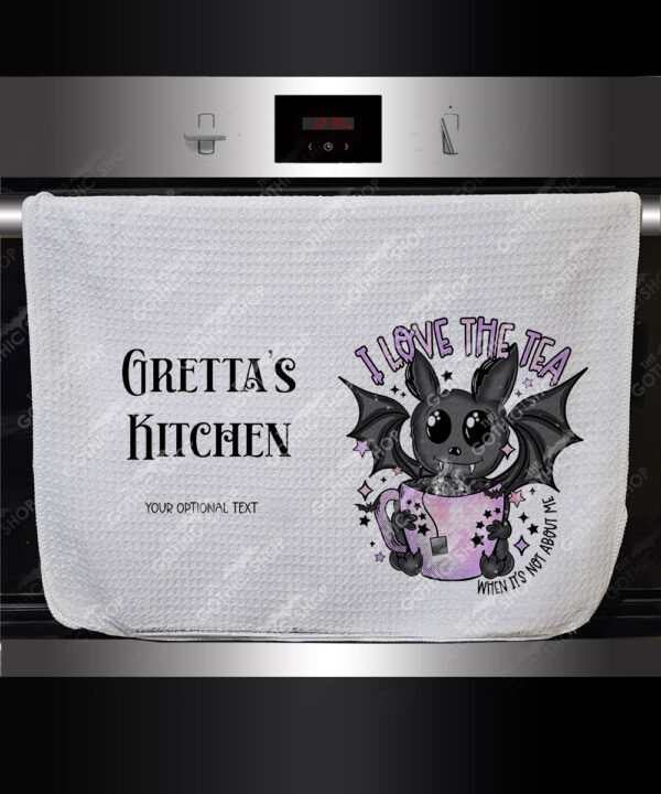 19384 spill the tea bat gothic tea towel 1
