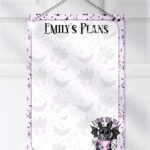 19391 love the tea bat gothic metal planner