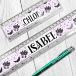 19392 love the tea bat gothic ruler 1