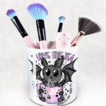 19394 love the tea bat gothic pen pot 1