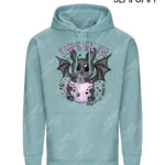 19395 love the tea bat gothic hoodie 2