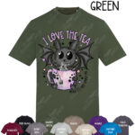 19397 love the tea bat gothic t shirt 2