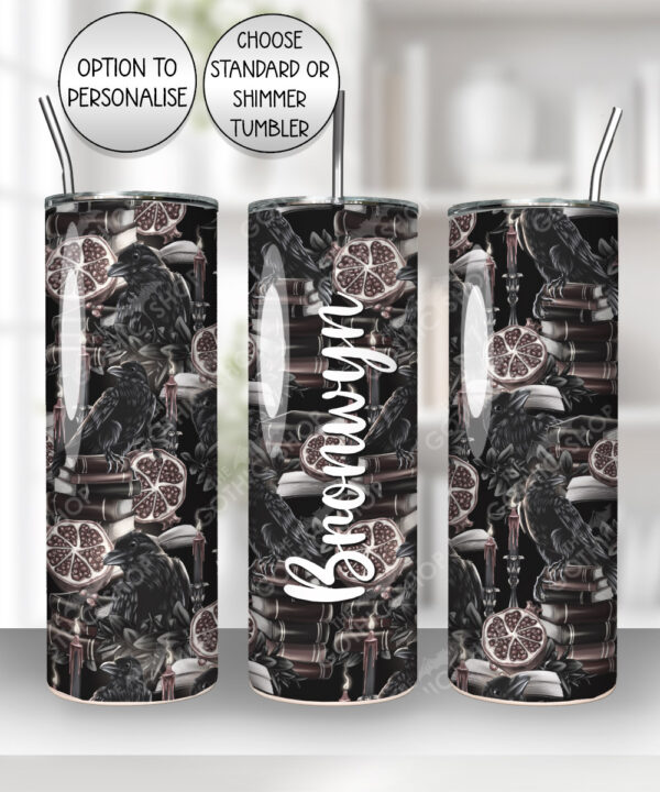 19402 personalised bookish raven tumbler 1