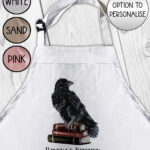 19406 personalised bookish raven apron 1