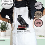19406 personalised bookish raven apron 2