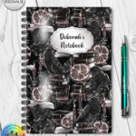 19409 personalised bookish raven a5 notebook 1