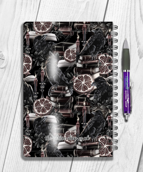 19409 personalised bookish raven a5 notebook 2