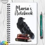 19410 personalised bookish raven a5 notebook 1