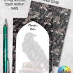 19411 personalised bookish raven a6 notepad