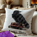 19421 personalised bookish raven cushion 2