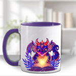 19426 personalised bookish dragon mug 3
