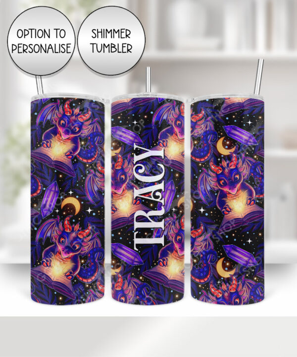 19428 personalised bookish dragon tumbler 1