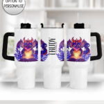 personalised fantasy dragon bookish gothic large 40oz stanley style cup