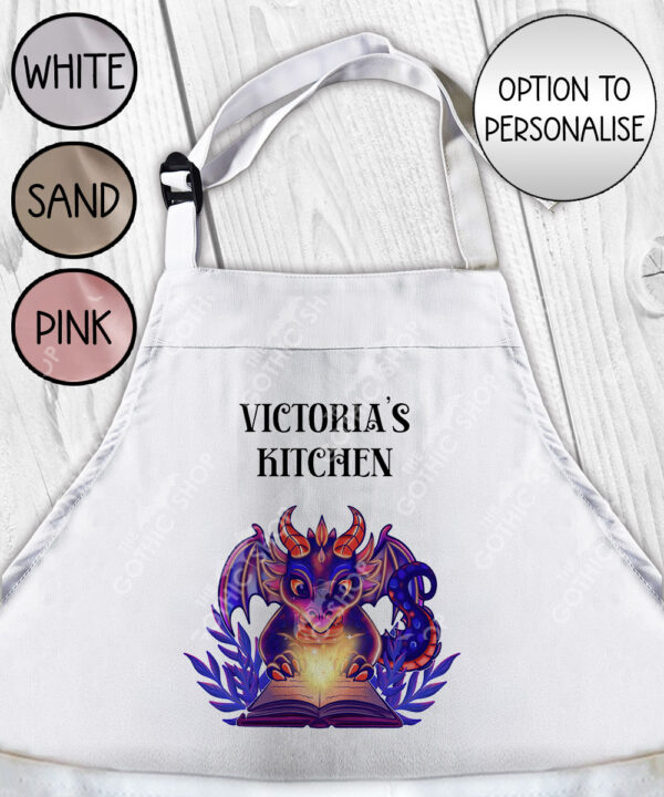 19433 personalised bookish dragon apron 1
