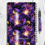 19436 personalised bookish dragon a5 notebook 2
