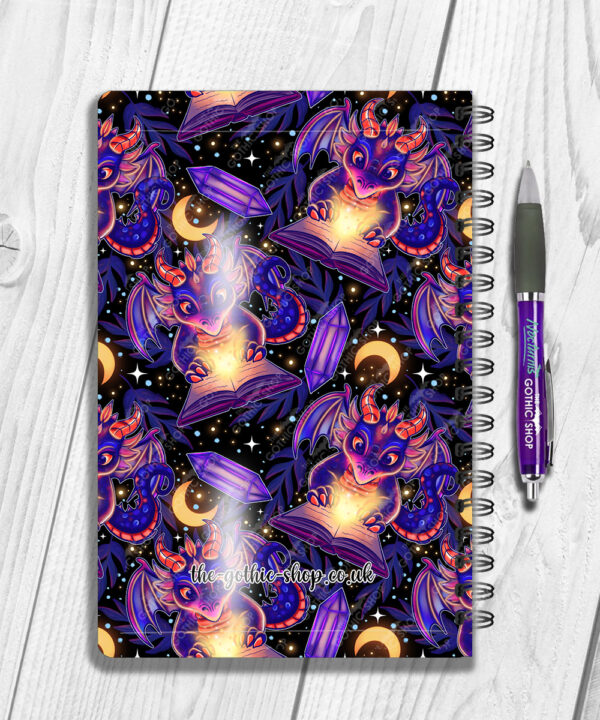 19436 personalised bookish dragon a5 notebook 2