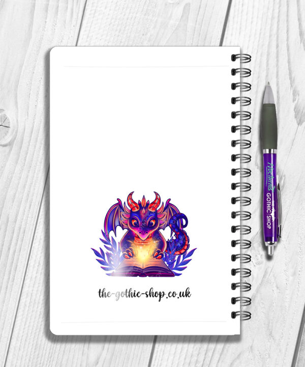 19437 personalised bookish dragon a5 notebook 2