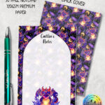 19438 personalised bookish dragon a6 notepad