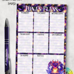19439 personalised bookish dragon a5 planner notepad