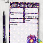 19440 personalised bookish dragon a5 book review notepad