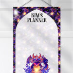 19442 personalised bookish dragon a4 metal planner