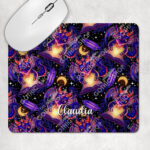 19445 personalised bookish dragon gothic mousemat 1