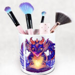 19446 personalised bookish dragon gothic pen pot 1