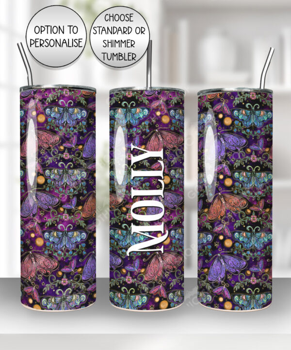 19456 whimsical moths tumbler 1