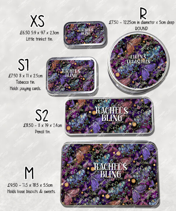 19459 whimsical moths storage tin 5