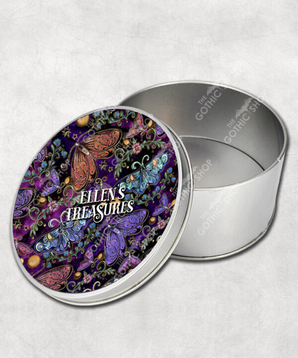 19459 whimsical moths storage tin 6