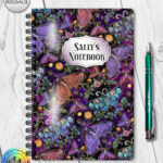 19461 whimsical moths a5 notebook 1