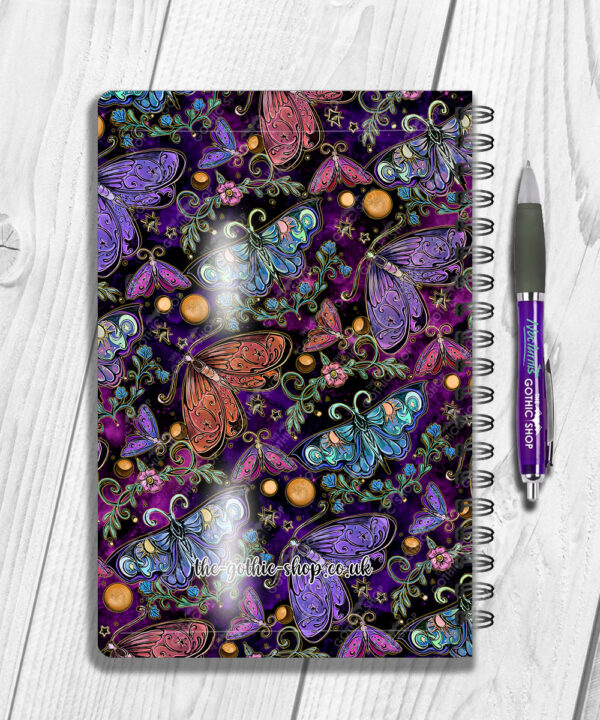 19461 whimsical moths a5 notebook 2