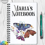 19462 whimsical moths a5 notebook 1