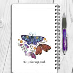 19462 whimsical moths a5 notebook 2