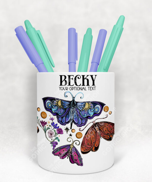 19469 whimsical moths pen pot 2
