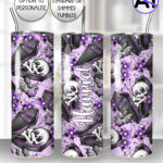 19476 personalised skeleton coffin gothic tumbler 1