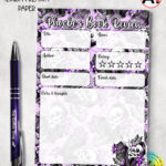 19485 personalised skeleton coffin gothic a5 book review notepad