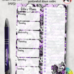 19486 personalised skeleton coffin gothic a5 meal task planner