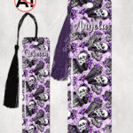 19487 personalised skeleton coffin gothic bookmark 1
