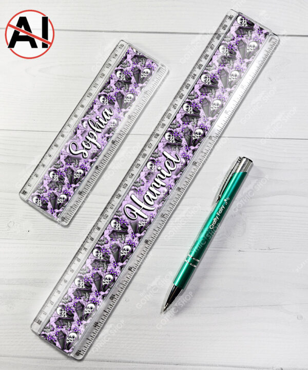 19488 personalised skeleton coffin gothic rulers 2