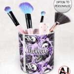 19490 personalised skeleton coffin gothic pen pot 2