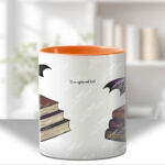 19499 personalised skull books gothic mug 2